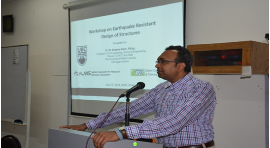 Workshop on Earthquake Resistant Design of Structures 2019