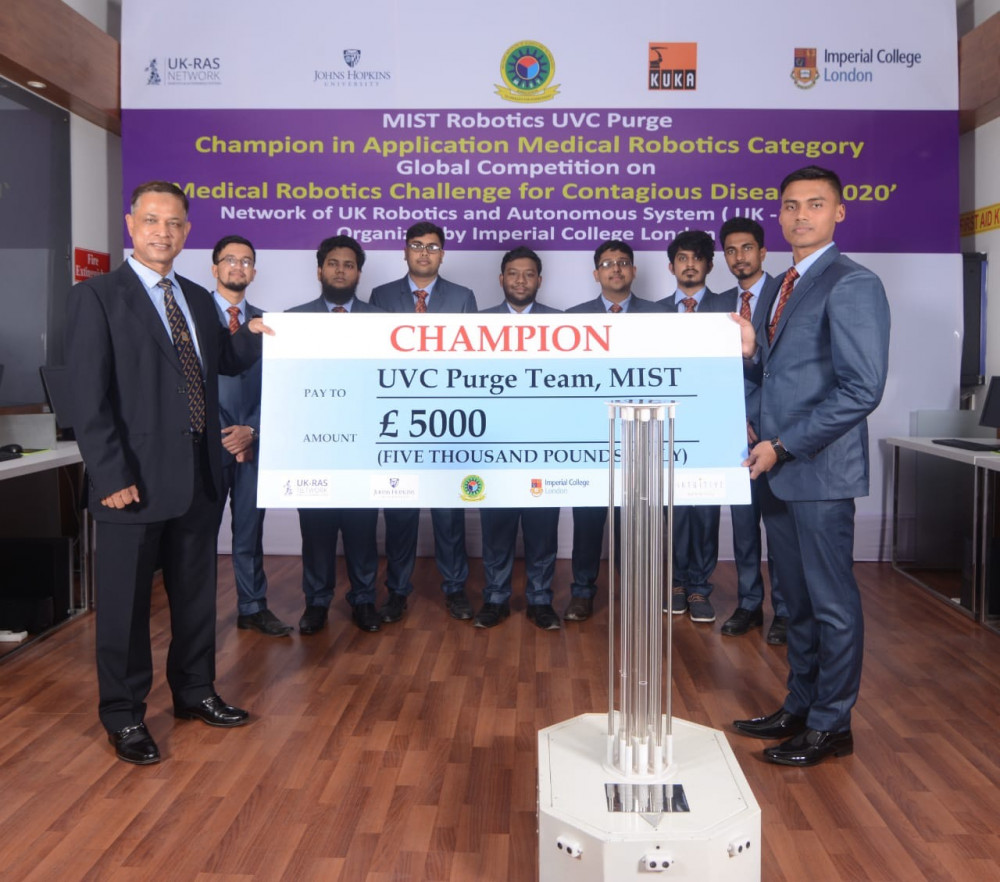 MIST wins global championship in Medical Robotics Competion parallel with Johns Hopkins University, USA and Leeds University, UK
