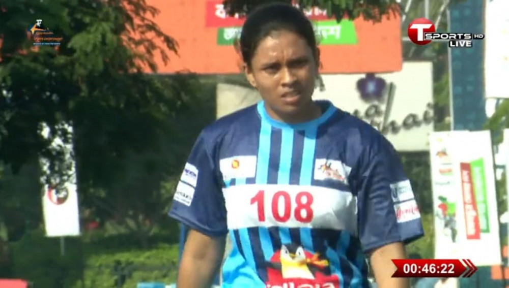 Lt. Ayasha Sultana Mitu secured 4th position in Bangabondhu 3rd Inter-University Sports Championship